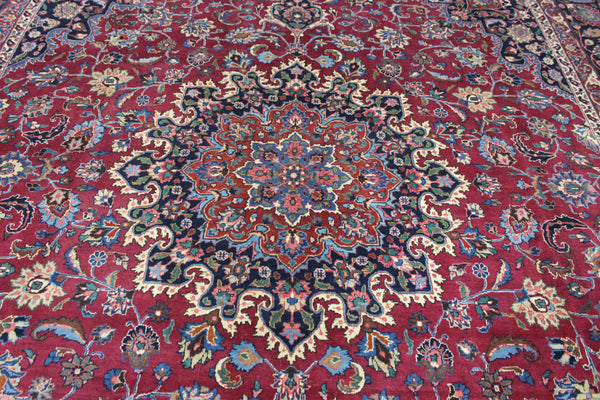 Antique Khorasan carpet with superb natural dyes throughout, Circa 1940.