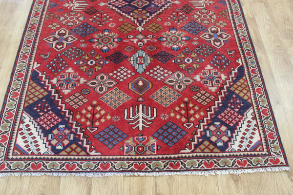Vintage Persian Joshaghan village rug of traditional shrub design 195 x 125 cm
