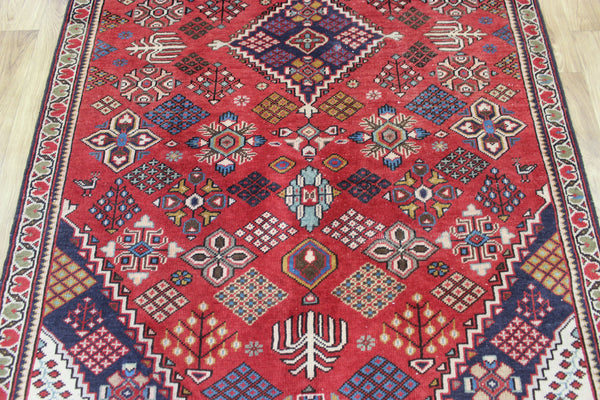 Vintage Persian Joshaghan village rug of traditional shrub design 195 x 125 cm