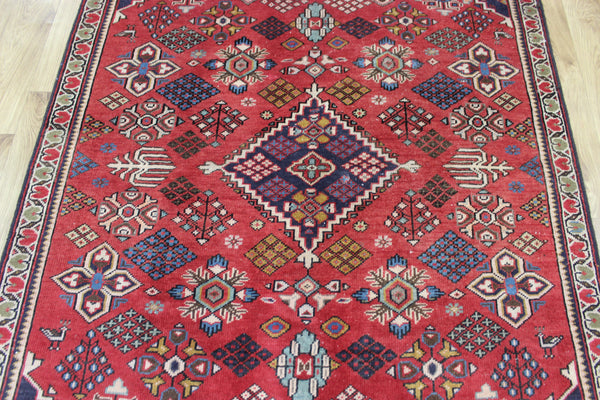 Vintage Persian Joshaghan village rug of traditional shrub design 195 x 125 cm