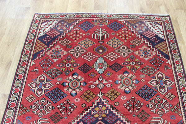 Vintage Persian Joshaghan village rug of traditional shrub design 195 x 125 cm