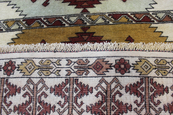 FINE HANDMADE PERSIAN TURKMEN WOOL RUG 140 X 105 CM