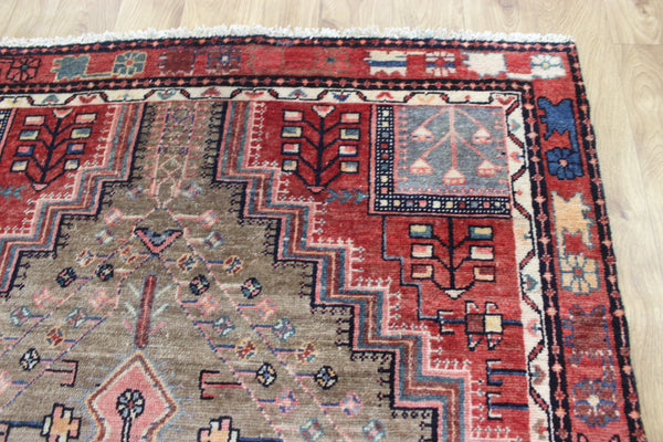 ANTIQUE PERSIAN HAMEDAN RUG OF TRADITIONAL DESIGN NATURAL DYES 210 X 125 CM