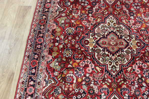 OLD HANDMADE PERSIAN MAHAL RUG FLORAL DESIGN 205 X 130 CM