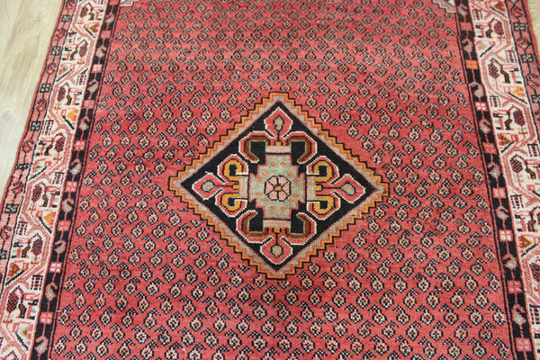 VINTAGE HANDMADE PERSIAN MAHAL RUG WITH WELL KNOWN BOTHE DESIGN 200 X 125 CM