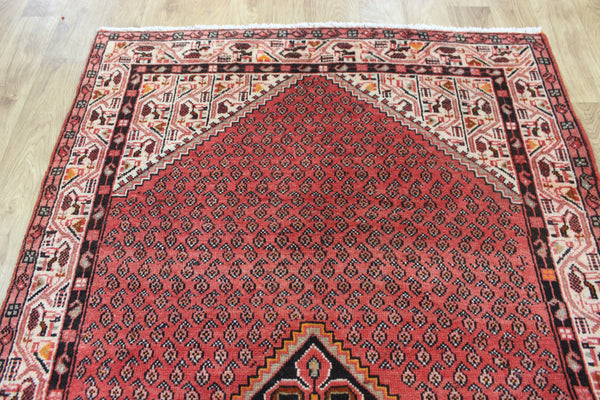 VINTAGE HANDMADE PERSIAN MAHAL RUG WITH WELL KNOWN BOTHE DESIGN 200 X 125 CM