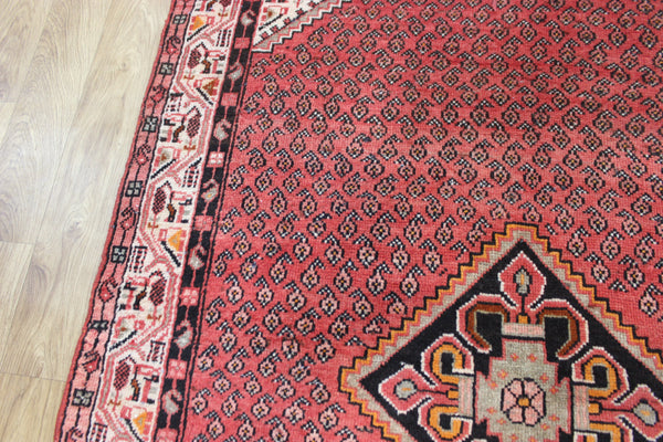 VINTAGE HANDMADE PERSIAN MAHAL RUG WITH WELL KNOWN BOTHE DESIGN 200 X 125 CM