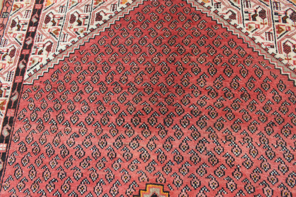 VINTAGE HANDMADE PERSIAN MAHAL RUG WITH WELL KNOWN BOTHE DESIGN 200 X 125 CM