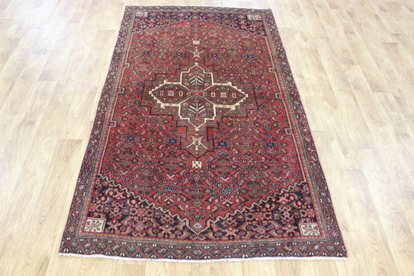 ANTIQUE HADMADE BIJAR WOOL RUG 195 X 115 CM