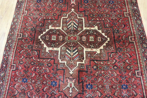 ANTIQUE HADMADE BIJAR WOOL RUG 195 X 115 CM