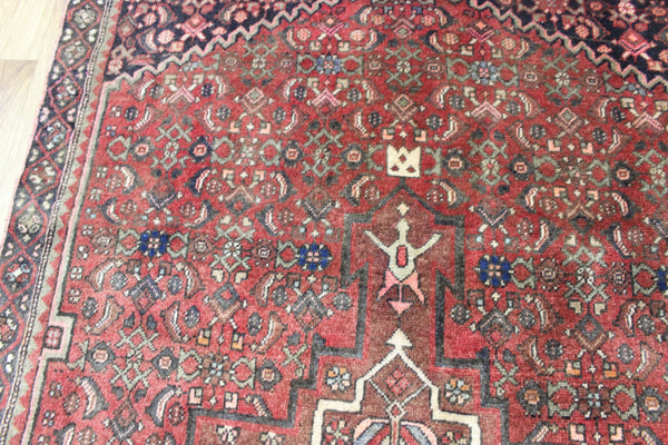 ANTIQUE HADMADE BIJAR WOOL RUG 195 X 115 CM