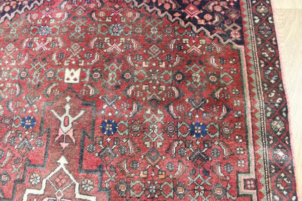 ANTIQUE HADMADE BIJAR WOOL RUG 195 X 115 CM