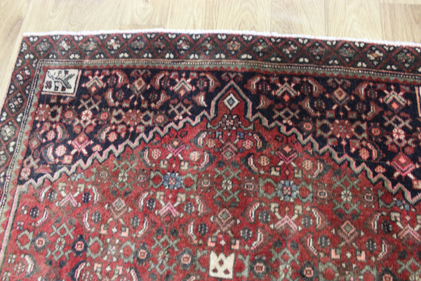 ANTIQUE HADMADE BIJAR WOOL RUG 195 X 115 CM