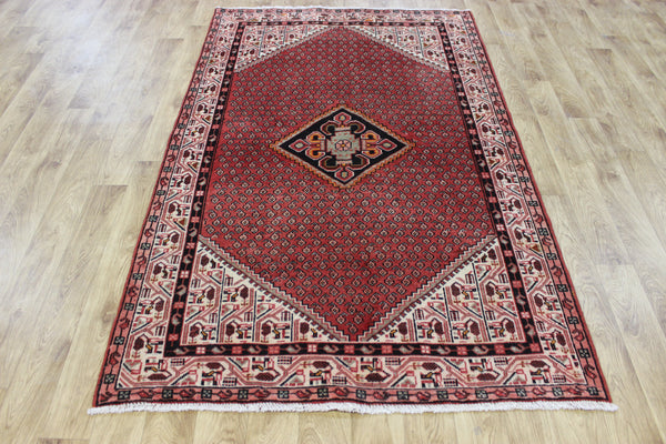 Vintage handmade Persian Mahal rug of traditional Boteh design 200 x 125 cm