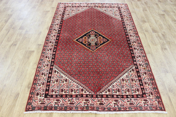 Vintage handmade Persian Mahal rug of traditional Boteh design 200 x 125 cm