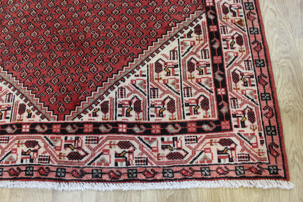 Vintage handmade Persian Mahal rug of traditional Boteh design 200 x 125 cm