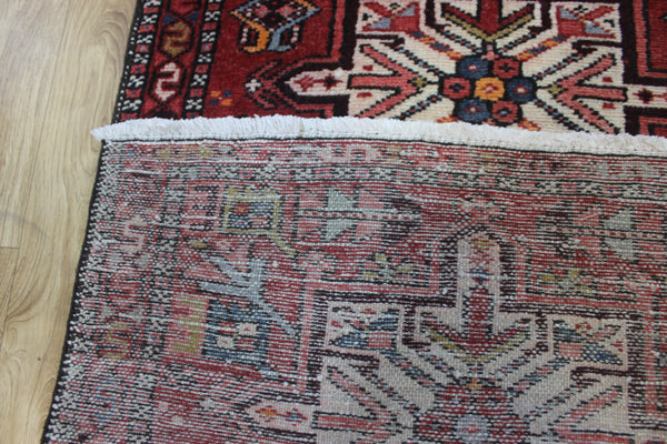 Antique handmade Persian Karajeh runner of traditional medallion 285 x 75 cm
