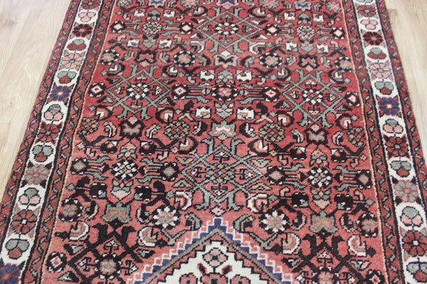 A good Persian runner from the Greater Hamedan region with the well known herati design 326 x 108 cm
