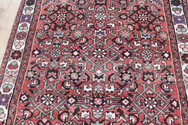 A good Persian runner from the Greater Hamedan region with the well known herati design 326 x 108 cm