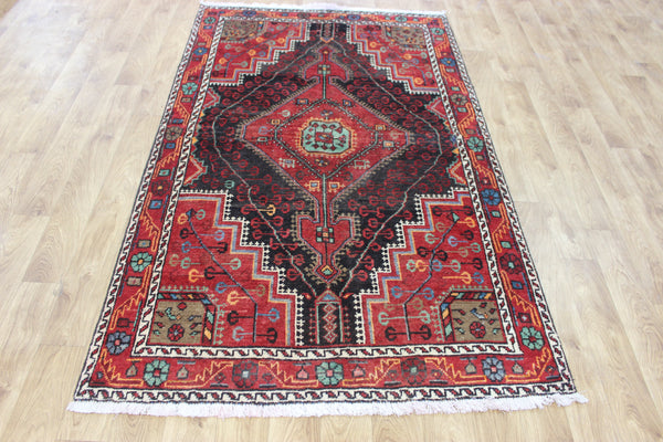 An interesting handmade Persian rug from the Greater Hamedan region 208 x 126 cm