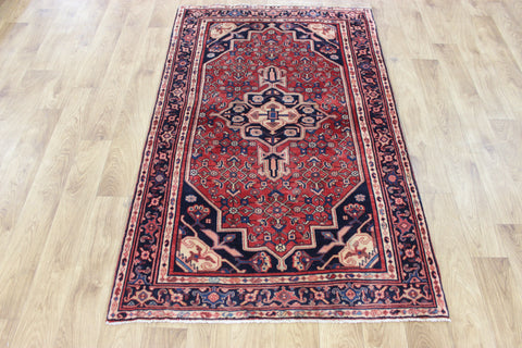 Vintage handmade Persian Bidjar wool rug 161 x 100 cm