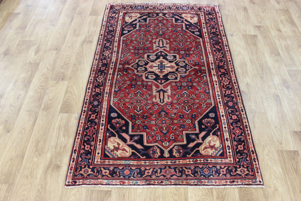 Vintage handmade Persian Bidjar wool rug 161 x 100 cm