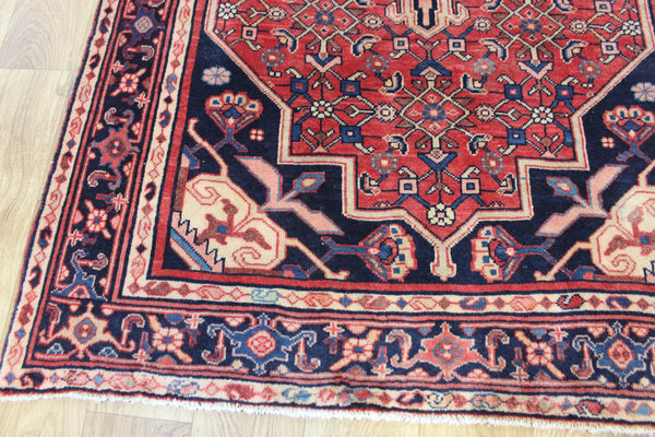 Vintage handmade Persian Bidjar wool rug 161 x 100 cm