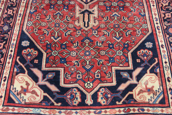 Vintage handmade Persian Bidjar wool rug 161 x 100 cm