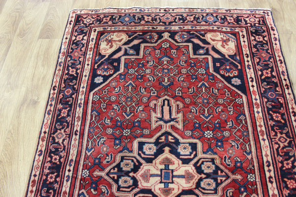 Vintage handmade Persian Bidjar wool rug 161 x 100 cm