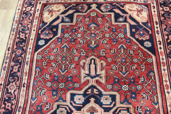 Vintage handmade Persian Bidjar wool rug 161 x 100 cm