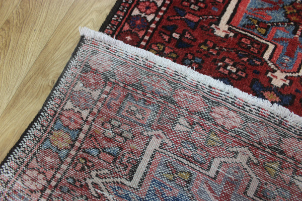 ANTIQUE HANDMADE KARAJEH ORIENTAL WOOL RUNNER OF TRADITIONAL DESIGN  260 X 73 CM