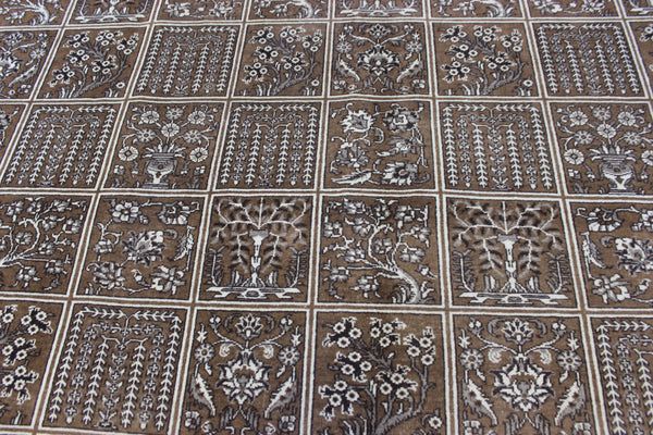 LARGE HANDMADE PERSIAN TABRIZ WOOL CARPET FLORAL DESIGN 333 X 235 CM