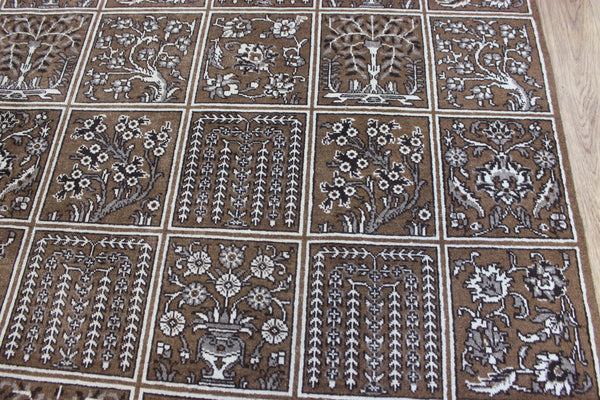 LARGE HANDMADE PERSIAN TABRIZ WOOL CARPET FLORAL DESIGN 333 X 235 CM