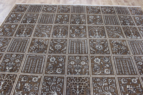 LARGE HANDMADE PERSIAN TABRIZ WOOL CARPET FLORAL DESIGN 333 X 235 CM