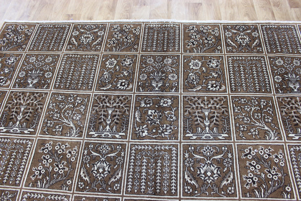 LARGE HANDMADE PERSIAN TABRIZ WOOL CARPET FLORAL DESIGN 333 X 235 CM