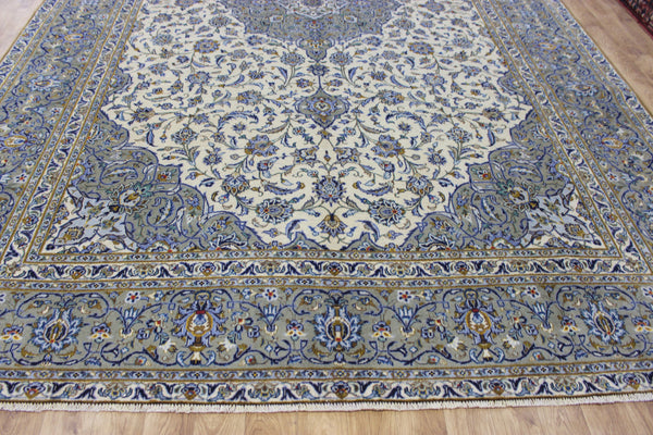 LARGE HANDMADE PERSIAN KASHAN WOOL CARPET FINE FLORAL DESIGN 447 X 293 CM