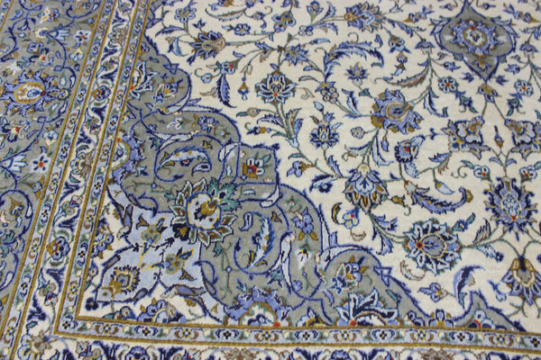 LARGE HANDMADE PERSIAN KASHAN WOOL CARPET FINE FLORAL DESIGN 447 X 293 CM