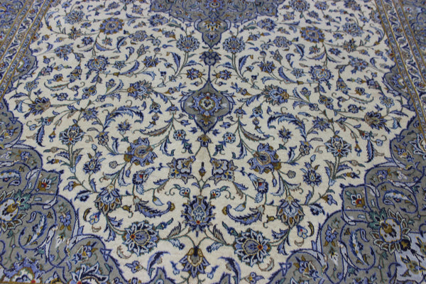 LARGE HANDMADE PERSIAN KASHAN WOOL CARPET FINE FLORAL DESIGN 447 X 293 CM