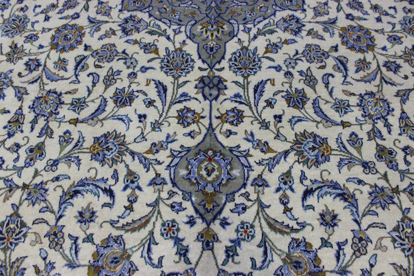 LARGE HANDMADE PERSIAN KASHAN WOOL CARPET FINE FLORAL DESIGN 447 X 293 CM