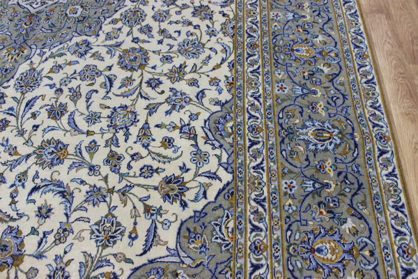 LARGE HANDMADE PERSIAN KASHAN WOOL CARPET FINE FLORAL DESIGN 447 X 293 CM