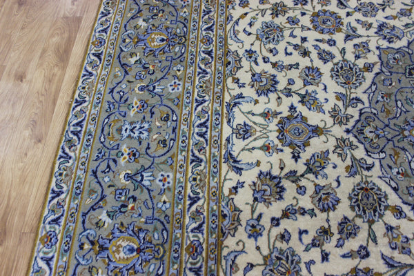 LARGE HANDMADE PERSIAN KASHAN WOOL CARPET FINE FLORAL DESIGN 447 X 293 CM
