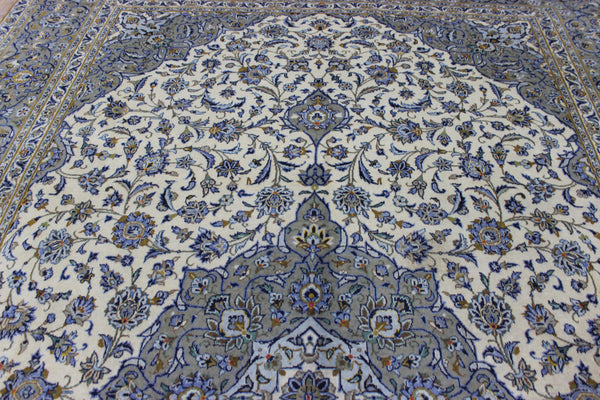 LARGE HANDMADE PERSIAN KASHAN WOOL CARPET FINE FLORAL DESIGN 447 X 293 CM