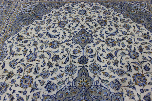 LARGE HANDMADE PERSIAN KASHAN WOOL CARPET FINE FLORAL DESIGN 447 X 293 CM