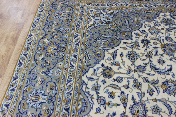 LARGE HANDMADE PERSIAN KASHAN WOOL CARPET FINE FLORAL DESIGN 447 X 293 CM