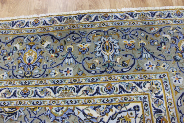 LARGE HANDMADE PERSIAN KASHAN WOOL CARPET FINE FLORAL DESIGN 447 X 293 CM