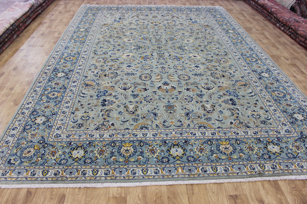 LARGE HANDMADE PERSIAN KASHAN CARPET FLORAL DESIGN 394 X 273 CM