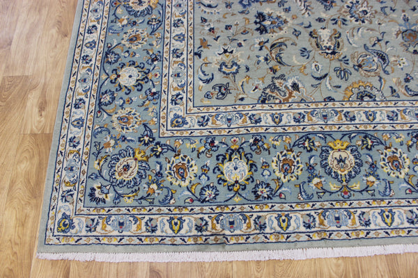LARGE HANDMADE PERSIAN KASHAN CARPET FLORAL DESIGN 394 X 273 CM