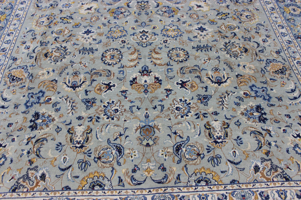 LARGE HANDMADE PERSIAN KASHAN CARPET FLORAL DESIGN 394 X 273 CM