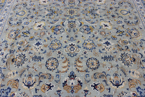 LARGE HANDMADE PERSIAN KASHAN CARPET FLORAL DESIGN 394 X 273 CM