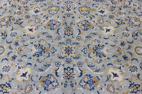 LARGE HANDMADE PERSIAN KASHAN CARPET FLORAL DESIGN 394 X 273 CM